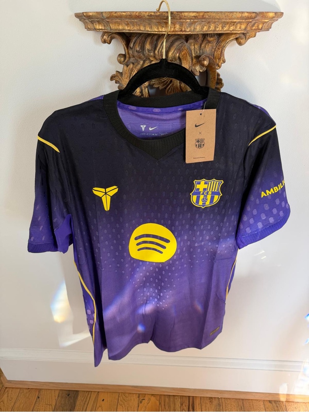 Nike Men’s Purple and Yellow FC Barcelona Soccer Jersey
